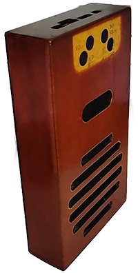 Matera con porta celular y tabla para picar